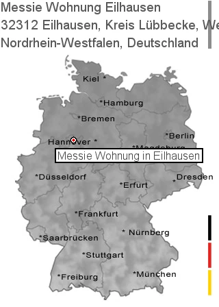 Messie Wohnung Eilhausen, Kreis Lübbecke, Westfalen, 32312 Eilhausen