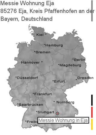 Messie Wohnung Eja, Kreis Pfaffenhofen an der Ilm, 85276 Eja