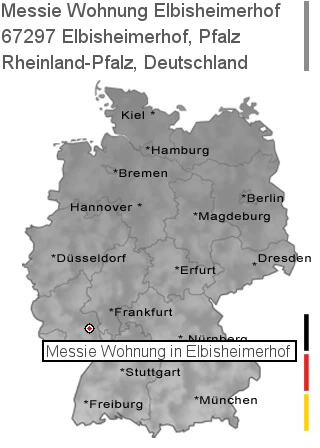 Messie Wohnung Elbisheimerhof, Pfalz, 67297 Elbisheimerhof