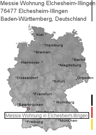 Messie Wohnung Elchesheim-Illingen, 76477 Elchesheim-Illingen