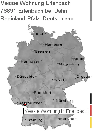 Messie Wohnung Erlenbach bei Dahn, 76891 Erlenbach