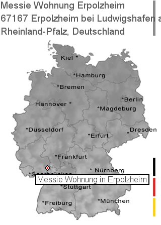 Messie Wohnung Erpolzheim bei Ludwigshafen am Rhein, 67167 Erpolzheim