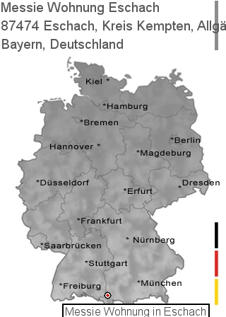 Messie Wohnung Eschach, Kreis Kempten, Allgäu, 87474 Eschach