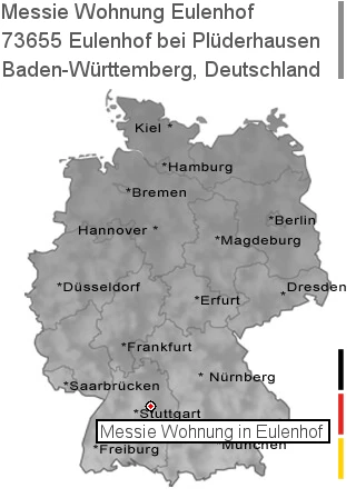 Messie Wohnung Eulenhof bei Plüderhausen, 73655 Eulenhof
