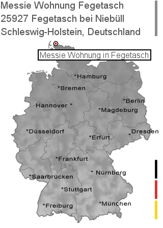 Messie Wohnung Fegetasch bei Niebüll, 25927 Fegetasch