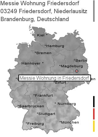 Messie Wohnung Friedersdorf, Niederlausitz, 03249 Friedersdorf