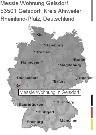 Messie Wohnung Gelsdorf, Kreis Ahrweiler, 53501 Gelsdorf