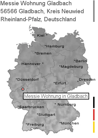 Messie Wohnung Gladbach, Kreis Neuwied, 56566 Gladbach