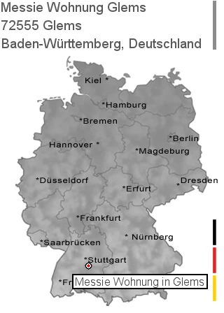 Messie Wohnung Glems, 72555 Glems