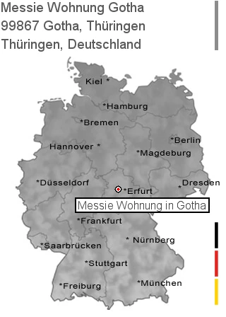 Messie Wohnung Gotha, Thüringen, 99867 Gotha