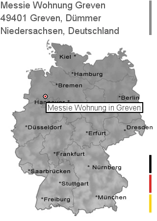 Messie Wohnung Greven, Dümmer, 49401 Greven