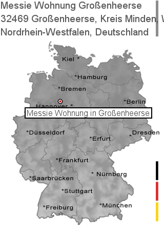 Messie Wohnung Gro&szlig;enheerse, Kreis Minden, Westfalen, 32469 Großenheerse