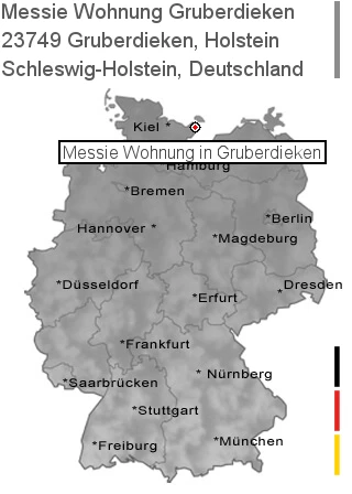 Messie Wohnung Gruberdieken, Holstein, 23749 Gruberdieken