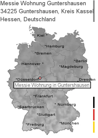 Messie Wohnung Guntershausen, Kreis Kassel, 34225 Guntershausen