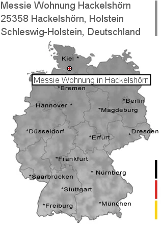 Messie Wohnung Hackelshörn, Holstein, 25358 Hackelshörn