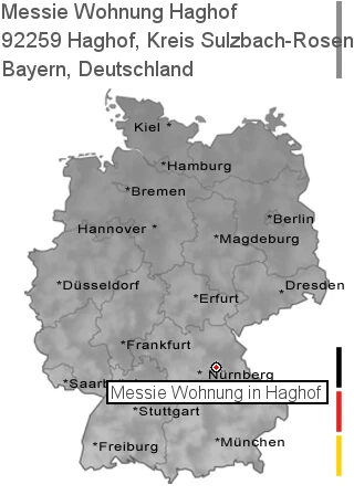 Messie Wohnung Haghof, Kreis Sulzbach-Rosenberg, 92259 Haghof