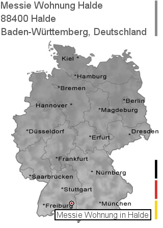 Messie Wohnung Halde, 88400 Halde