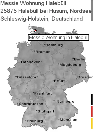 Messie Wohnung Halebüll bei Husum, Nordsee, 25875 Halebüll