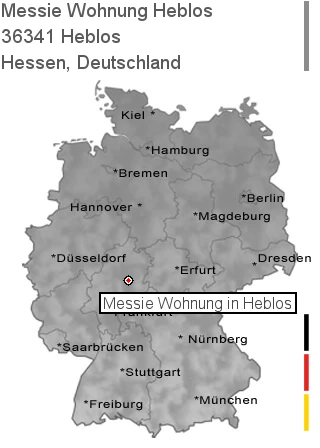 Messie Wohnung Heblos, 36341 Heblos