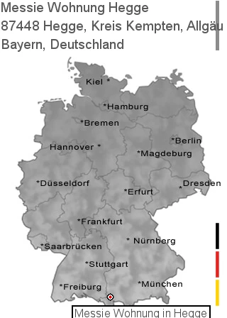 Messie Wohnung Hegge, Kreis Kempten, Allgäu, 87448 Hegge