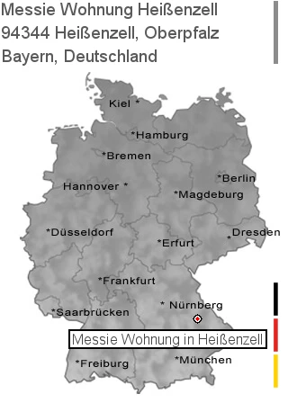 Messie Wohnung Heißenzell, Oberpfalz, 94344 Heißenzell