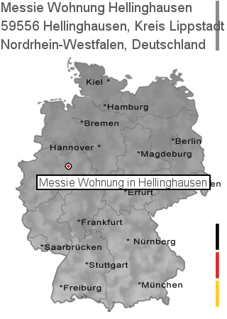 Messie Wohnung Hellinghausen, Kreis Lippstadt, 59556 Hellinghausen