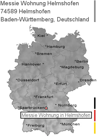 Messie Wohnung Helmshofen, 74589 Helmshofen