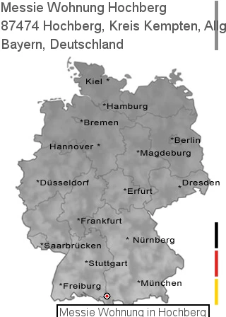 Messie Wohnung Hochberg, Kreis Kempten, Allgäu, 87474 Hochberg