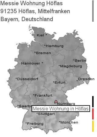 Messie Wohnung Höflas, Mittelfranken, 91235 Höflas