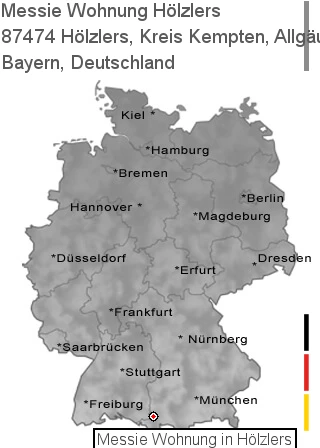 Messie Wohnung Hölzlers, Kreis Kempten, Allgäu, 87474 Hölzlers