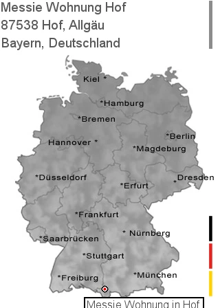 Messie Wohnung Hof, Allgäu, 87538 Hof