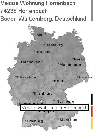 Messie Wohnung Horrenbach, 74238 Horrenbach