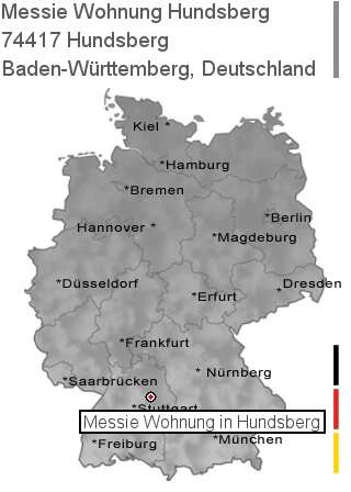 Messie Wohnung Hundsberg, 74417 Hundsberg