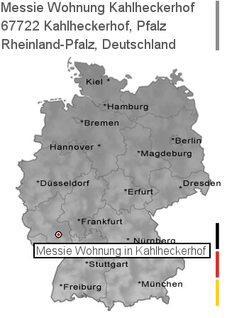 Messie Wohnung Kahlheckerhof, Pfalz, 67722 Kahlheckerhof