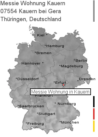 Messie Wohnung Kauern bei Gera, 07554 Kauern
