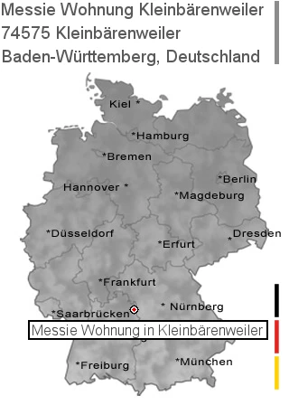 Messie Wohnung Kleinbärenweiler, 74575 Kleinbärenweiler