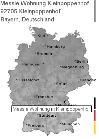 Messie Wohnung Kleinpoppenhof, 92705 Kleinpoppenhof
