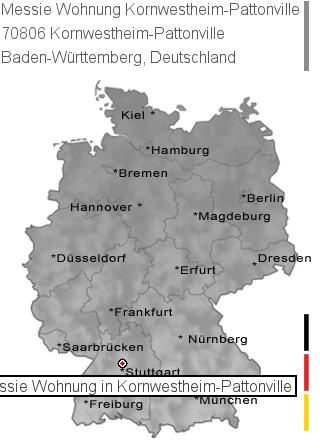 Messie Wohnung Kornwestheim-Pattonville, 70806 Kornwestheim-Pattonville