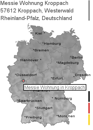 Messie Wohnung Kroppach, Westerwald, 57612 Kroppach