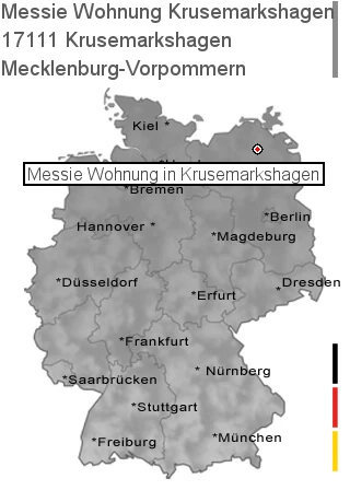 Messie Wohnung Krusemarkshagen, 17111 Krusemarkshagen