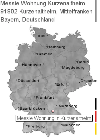 Messie Wohnung Kurzenaltheim, Mittelfranken, 91802 Kurzenaltheim
