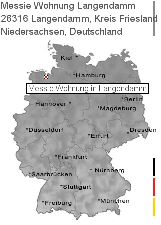 Messie Wohnung Langendamm, Kreis Friesland, 26316 Langendamm