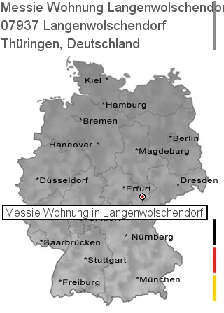 Messie Wohnung Langenwolschendorf, 07937 Langenwolschendorf
