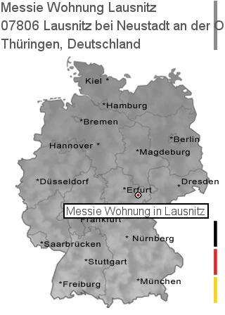 Messie Wohnung Lausnitz bei Neustadt an der Orla, 07806 Lausnitz