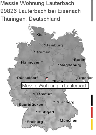 Messie Wohnung Lauterbach bei Eisenach, 99826 Lauterbach