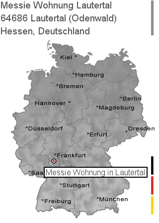Messie Wohnung Lautertal (Odenwald), 64686 Lautertal