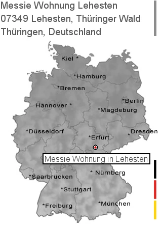 Messie Wohnung Lehesten, Thüringer Wald, 07349 Lehesten