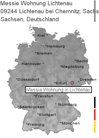 Messie Wohnung Lichtenau bei Chemnitz, Sachsen, 09244 Lichtenau