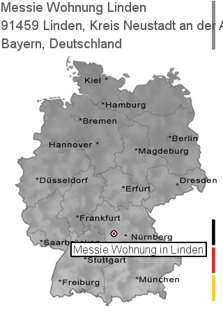 Messie Wohnung Linden, Kreis Neustadt an der Aisch, 91459 Linden