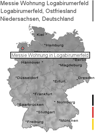 Messie Wohnung Logabirumerfeld, Ostfriesland